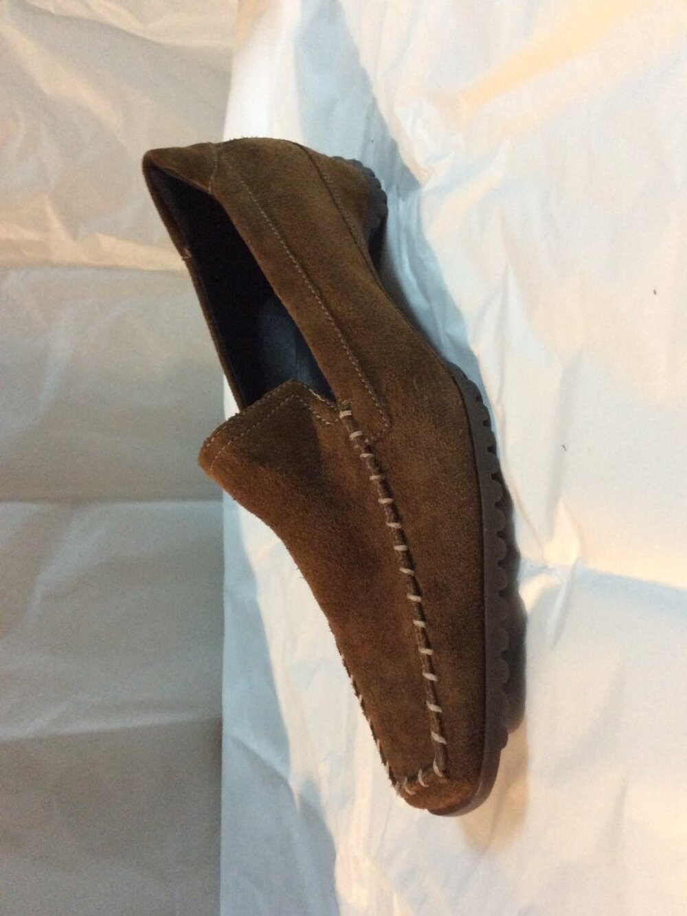 ECCO Suede Loafers Size 38 NWT